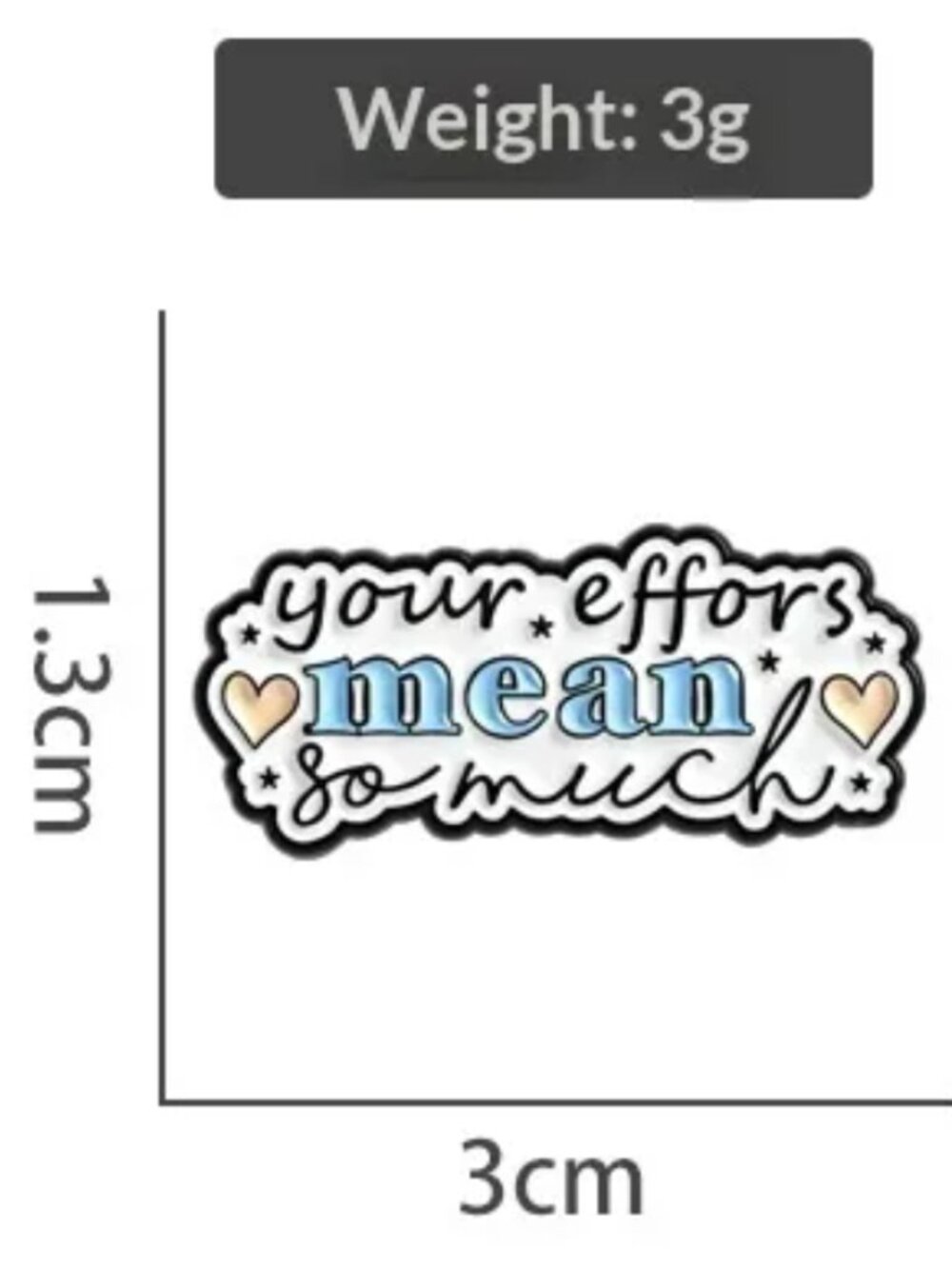 Positivity Enamel Pin | Cute Aesthetic Motivational Brooch - Picture 2 of 2